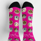 4 Foto-Collage und Textvorlage nach Maß Socken (Oben)