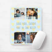 4 Foto Collage Vatertag Liebe Sie Papa Mousepad (Mit Mouse)