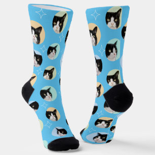 4-Foto-Collage-Vorlage Erstellen Sie Ihre eigene H Socken