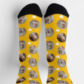 4 Foto Collage Vorlage Mach dein eigenes Spaß Socken (Oben)