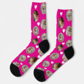 4 Foto Collage Vorlage Mach dein eigenes Spaß Socken (Linkes Detail)