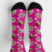 4 Foto Collage Vorlage Mach dein eigenes Spaß Socken (Oben)