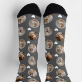 4 Foto-Collage Vorlage Mach dein eigenes Spaß Socken (Oben)