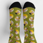 4 Foto-Collage Vorlage Mach dein eigenes Spaß Socken (Oben)