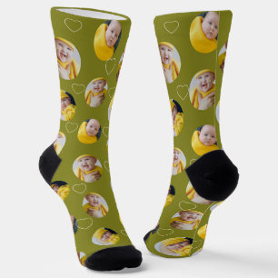 4 Foto-Collage Vorlage Mach dein eigenes Spaß Socken