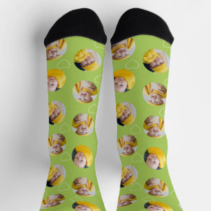 4 Foto-Collage Vorlage Mach dein eigenes Spaß Socken