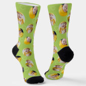 4 Foto-Collage Vorlage Mach dein eigenes Spaß Socken (Gewinkelt)
