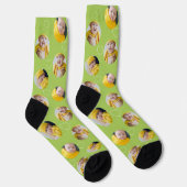 4 Foto-Collage Vorlage Mach dein eigenes Spaß Socken (Rechts)