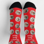4 Foto Collage Weltbeste Mutter Socken (Oben)