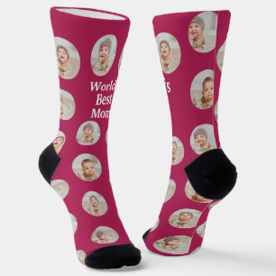 4 Foto Collage Weltbeste Mutter Socken