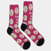 4 Foto Collage Weltbeste Mutter Socken (Rechts)