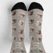4 Foto Collage Weltbeste Mutter Socken (Oben)