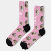 4 Foto Collage Weltbeste Mutter Socken (Linkes Detail)