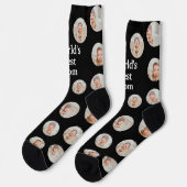 4 Foto Collage Weltbeste Mutter Socken (Linkes Detail)
