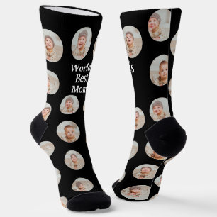 4 Foto Collage Weltbeste Mutter Socken