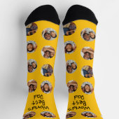 4 Foto Collage Welten Bester Vater Socken (Oben)