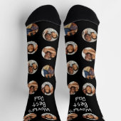 4 Foto Collage Welten Bester Vater Socken (Oben)