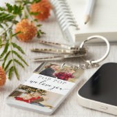 4 Foto Collage Wir Liebe Sie der beste Pop Pop je Schlüsselanhänger (Vorderseite rechts)