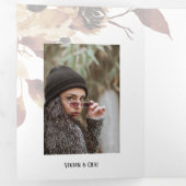 4 Foto Dreifache Abschluss-Ankündigungskarte Dreifach Gefaltete Urlaubskarte (Innen Erste Seite)