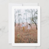 4 Foto Einfache moderne Kalligraphie Elegante Hoch Einladung (Rückseite)