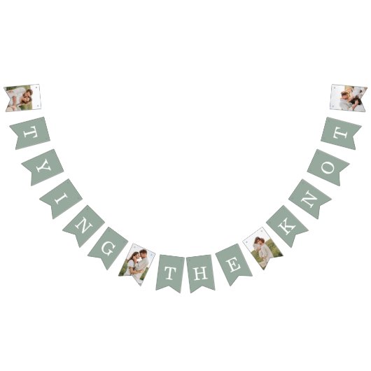 4 Foto Engagement Partei Eukalyptus Jagdfahnen Wimpelkette (Alle)