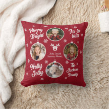 4 Foto Familienschmuck Weihnachten Weihnachten Rot