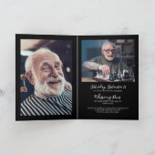 4-Foto-Feier zum Leben/Beerdigung/Gedenkfalle Einladung (Innenseite)