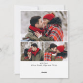 4 FOTO Frohe Weihnachten Gold Sparkle Gruß (Rückseite)