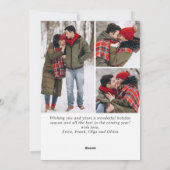 4 FOTO Frohe Weihnachten Gold Sparkle Gruß (Rückseite)