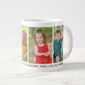 4 Foto Frohe Weihnachten Großeltern Großkind Jumbo-Tasse (Vorderseite Rechts)