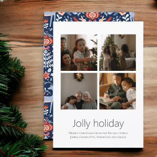 4 Foto Frohe Weihnachten Nordic Pattern Weihnachte Karte