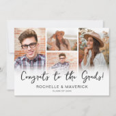 4 Foto Gemeinsamer Abschluss Einladung (Vorderseite)