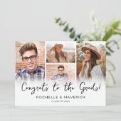 4 Foto Gemeinsamer Abschluss Einladung (Stehend Vorderseite)