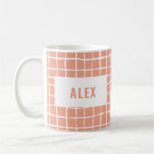 4-Foto-Grillorange, modern und abstrakt Kaffeetasse (Links)