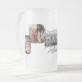 4 Foto - Happy Vatertag Metal Thema Mattglas Bierglas (Vorderseite Links)