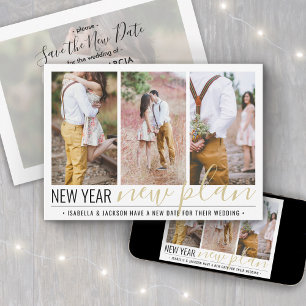 4 Foto Hochzeit Planänderung Neujahrsfeiertag Save The Date