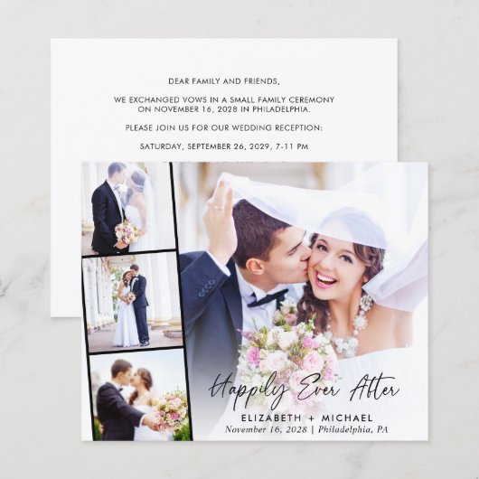 4 Foto Hochzeitsempfang (Vorne/Hinten)