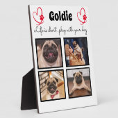 4-Foto-Hundensammlung - angepasster Speicher Fotoplatte (Seite)