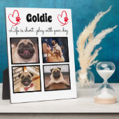 4-Foto-Hundensammlung - angepasster Speicher Fotoplatte (Seite)