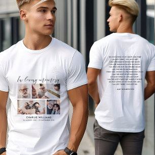 4-Foto In liebevoller Erinnerung Trauerfeier/Geden T-Shirt