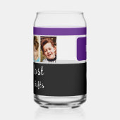 4 Foto Initialen schwarz lila hinzufügen Dosenglas (Links)