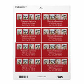 4 Foto Instagram Collage - Holiday Red (Vorne)