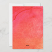 4 Foto Joy Frohe Weihnachten Minimal Red Watercolo (Rückseite)