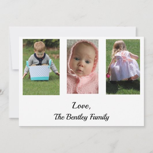 4 Foto-Karte für jeden Anlass Dankeskarte (Rückseite)