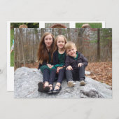 4 Foto-Karte für jeden Anlass Dankeskarte (Vorne/Hinten)