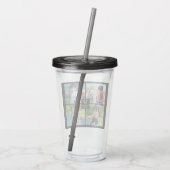 4 Foto kundenspezifische Collage mit Monogramm Acryltrinkbecher (Rückseite)