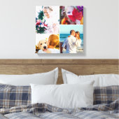 4 Foto Leinwand Weiße Vorlage gerundet (Insitu (Schlafzimmer))