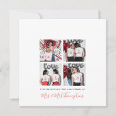 4 Foto LGBT Lesbische Liebe Ehefrau Erster Jahrest Karte (Vorderseite)