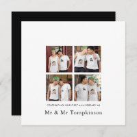 4 Foto LGBT Liebe Ehemann 1 Jahr Schwarz