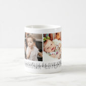 4-Foto-Liebe Ihr Großmutter-Kindernamen Kaffeetasse (Mittel)